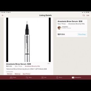 SOLD SOLD SOLD Anastasia Brow Serum